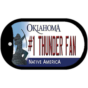 Number 1 Thunder Fan Wholesale Novelty Metal Dog Tag Necklace