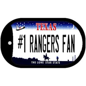 Number 1 Rangers Fan Wholesale Novelty Metal Dog Tag Necklace DT-13514