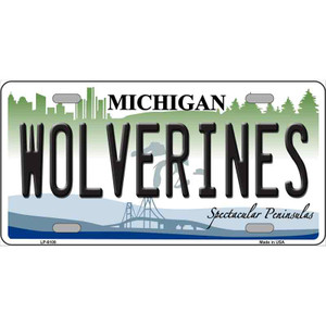 Michigan Wolverines Wholesale Metal Novelty License Plate