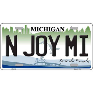 N Joy Mi Michigan Wholesale Metal Novelty License Plate