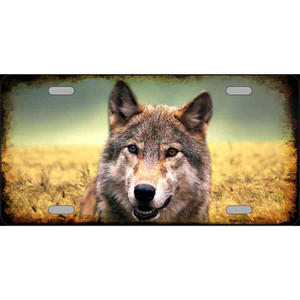 Wolf Novelty Wholesale Metal License Plate
