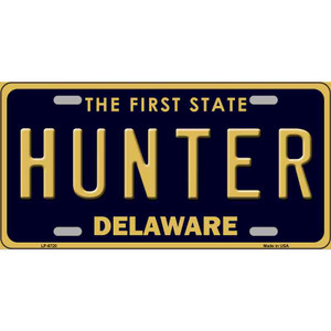 Hunter Delaware Novelty Wholesale Metal License Plate