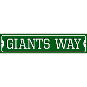 Giants Way Wholesale Novelty Metal Street Sign