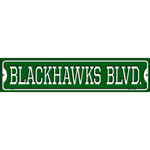 Blackhawks Blvd Wholesale Novelty Metal Street Sign