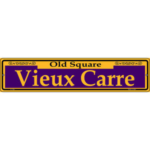Vieux Carre Purple Wholesale Novelty Metal Street Sign