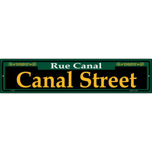 Canal Street Green Wholesale Novelty Small Metal Street Sign K-1223