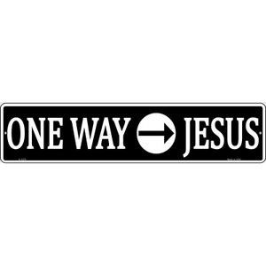 One Way Jesus Wholesale Novelty Metal Street Sign