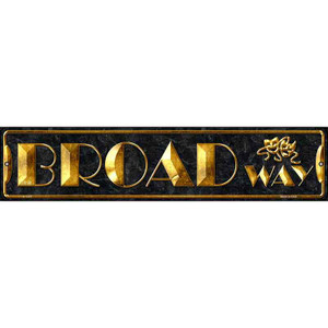 Broadway Theater Wholesale Novelty Metal Street Sign