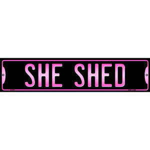 She Shed Wholesale Novelty Small Metal Street Sign K-1375