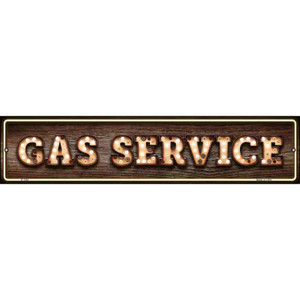 Gas Service Bulb Lettering Wholesale Novelty Metal Street Sign