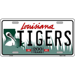 Tigers Louisiana Novelty Wholesale Metal License Plate