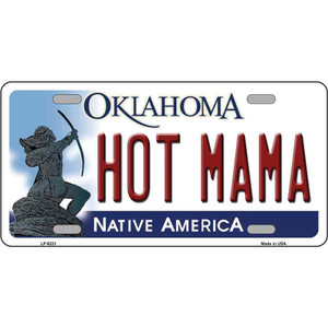 Hot Mama Oklahoma Novelty Wholesale Metal License Plate