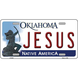 Jesus Oklahoma Novelty Wholesale Metal License Plate