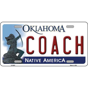Coach Oklahoma Novelty Wholesale Metal License Plate