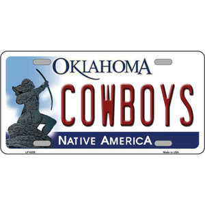 Cowboys Oklahoma Novelty Wholesale Metal License Plate