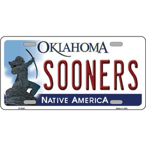 Sooners Oklahoma Novelty Wholesale Metal License Plate