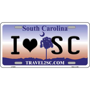 I Love South Carolina Novelty Wholesale Metal License Plate