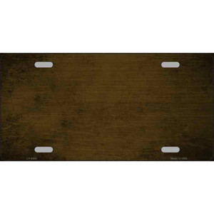 Brown Oil Rubbed Solid Wholesale Metal Novelty License Plate
