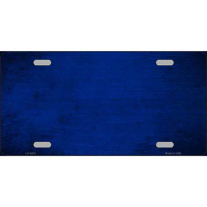 Royal Blue Oil Rubbed Solid Wholesale Metal Novelty License Plate