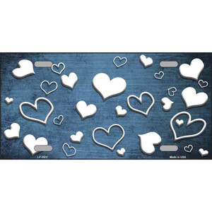 Light Blue White Love Oil Rubbed Wholesale Metal Novelty License Plate