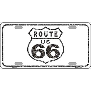 Route 66 Distressed Novelty Wholesale Metal License Plate