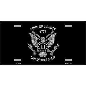 Sons of Liberty 1776 Wholesale Novelty Metal License Plate Tag