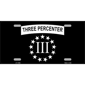 3 Percenter Ring of Stars Wholesale Novelty Metal License Plate Tag