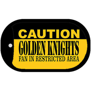 Caution Golden Knights Wholesale Novelty Metal Dog Tag Necklace