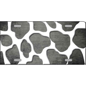 Gray White Giraffe Oil Rubbed Wholesale Metal Novelty License Plate