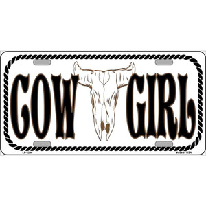 Cowgirl Novelty Wholesale Metal License Plate LP-1294