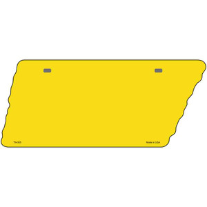 Yellow Solid Wholesale Novelty Metal Tennessee License Plate Tag