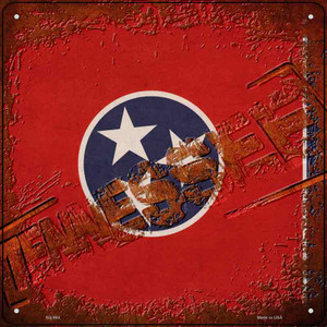 Tennessee Rusty Stamped Wholesale Novelty Metal Square Sign