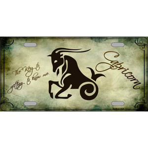 Capricorn Zodiac Novelty Wholesale Metal License Plate