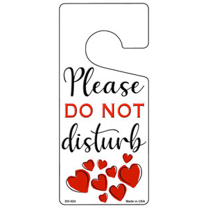 Please Do Not Disturb Hearts Wholesale Novelty Metal Door Hanger DH-024