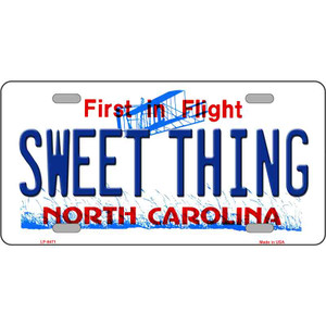 Sweet Thing North Carolina Novelty Wholesale Metal License Plate