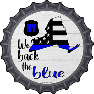 New York Back The Blue Wholesale Novelty Metal Bottle Cap Sign