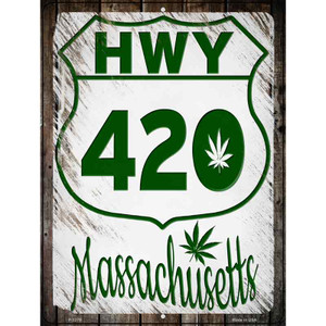 HWY 420 Massachusetts Wholesale Novelty Metal Parking Sign