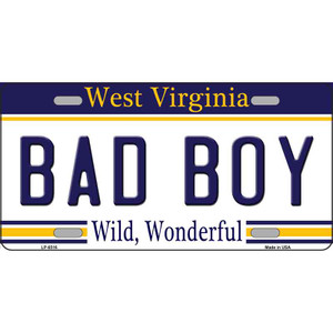 Bad Boy West Virginia Novelty Wholesale Metal License Plate