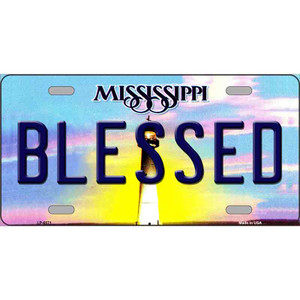 Blessed Mississippi Novelty Wholesale Metal License Plate