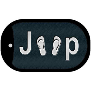 J**P Flipflop Wholesale Novelty Metal Dog Tag Necklace