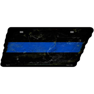 Thin Blue Line Wholesale Novelty Rusty Effect Metal Tennessee License Plate Tag