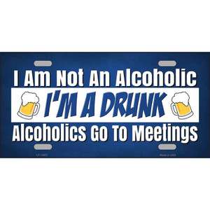 Im A Drunk Wholesale Novelty Metal License Plate Tag