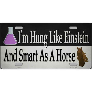 Hung Like Einstein Wholesale Novelty Metal License Plate Tag