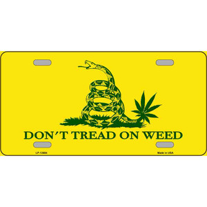 Dont Tread On Weed Wholesale Novelty Metal License Plate Tag