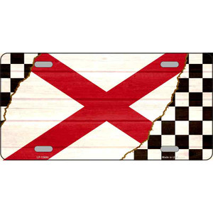 Alabama Racing Flag Wholesale Novelty Metal License Plate Tag