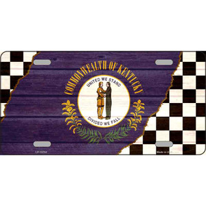 Kentucky Racing Flag Wholesale Novelty Metal License Plate Tag