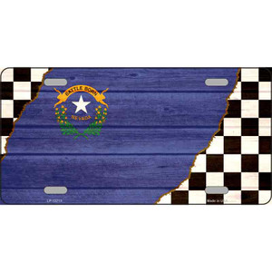 Nevada Racing Flag Wholesale Novelty Metal License Plate Tag