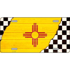 New Mexico Racing Flag Wholesale Novelty Metal License Plate Tag