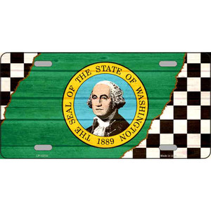 Washington Racing Flag Wholesale Novelty Metal License Plate Tag