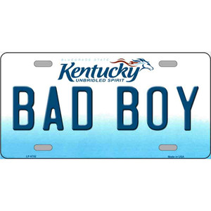 Bad Boy Kentucky Novelty Wholesale Metal License Plate